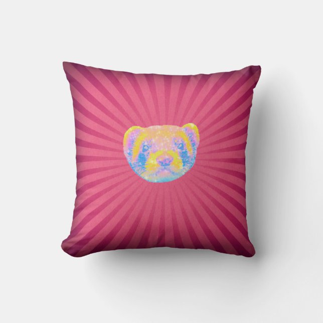 Rainbow Ferret Kussen (Voorkant)
