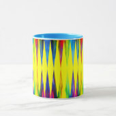 [Rainbow Fiesta] Harlequin Geometric Bright Yellow Mok (Midden)