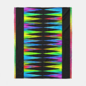 [Rainbow Fiesta] Harlequin geometrisch modern zwar Fleece Deken (Voorkant)