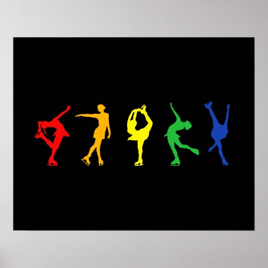 Rainbow Figuur Skaters Poster (Voorkant)