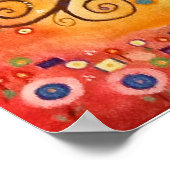 Rainbow Fine Art Tree of Life Painting Poster (Hoek)