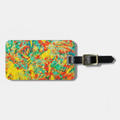 Rainbow Fireworks Celebration Art Abstract Bagagelabel (Voorkant horizontaal)
