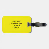 Rainbow Fireworks Celebration Art Abstract Bagagelabel (Achterkant horizontaal)