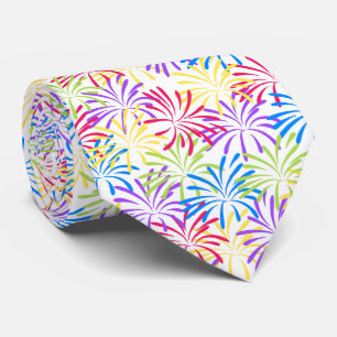 Rainbow Fireworks Splash Stropdas