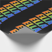 Rainbow First Name "ELLA"; vun & kleurrijk Cadeaupapier (Hoek)