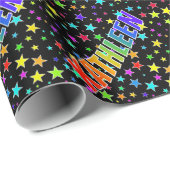 Rainbow First Name "KATHLEEN" + sterren Cadeaupapier (Rol Hoek)