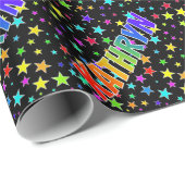 Rainbow First Name "KATHRYN" + sterren Cadeaupapier (Rol Hoek)