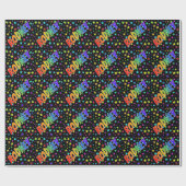 Rainbow First Name "RODNEY" + sterren Cadeaupapier (Vlak)