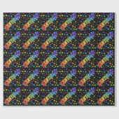 Rainbow First Name "SANTIAGO" + sterren Cadeaupapier (Vlak)