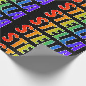 Rainbow First Name "STELLA"; vun & kleurrijk Cadeaupapier (Hoek)
