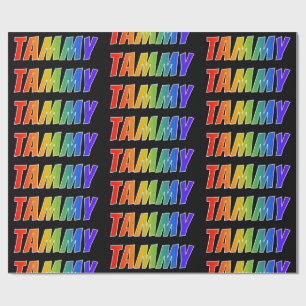 Rainbow First Name "TAMMY" (Voornaam van de regenb Cadeaupapier