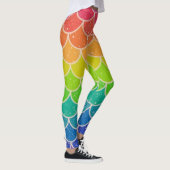 Rainbow Fish / Dragon / Dino Scales Leggings Pride (Droite)