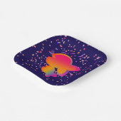 Rainbow Fish Kids Verjaardag Papieren Bordje (Gebogen)