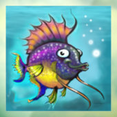 Rainbow Fish Window Cling Raamsticker (Vel 3)