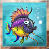 Rainbow Fish Window Cling Raamsticker (Vel 2)