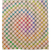 Rainbow Fishnets Shower Curtain Douchegordijn (Voorkant)