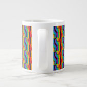 Rainbow Fist Pattern Extra Grote Beker (Achterkant)