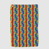 Rainbow Fist Pattern Golfhanddoek (Voorkant)