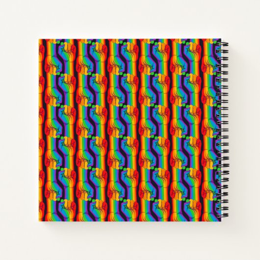 Rainbow Fist Pattern Notitieboek (Achterkant)
