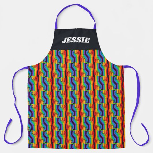 Rainbow Fist Pattern Schort (Voorkant)