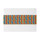 Rainbow Fist Pattern Uitnodigingen Wikkel (Achterkant Voorbeeld)