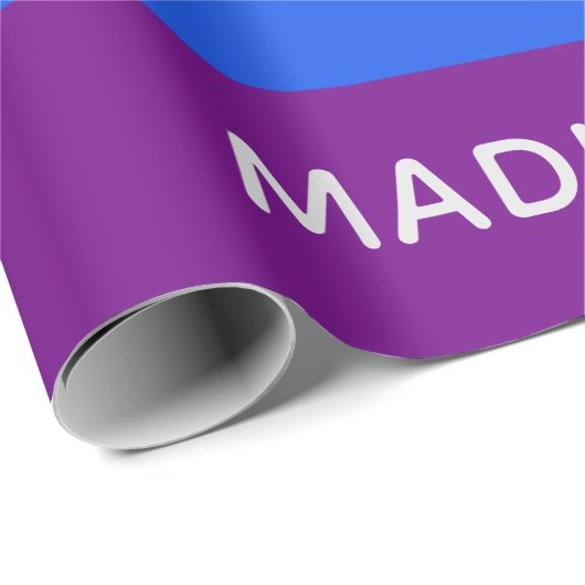 Rainbow Flag aangepaste naam wrapping papier (Rol Hoek)