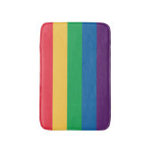 Rainbow Flag Bathroom Mat. Badmat (Voorkant Verticaal)