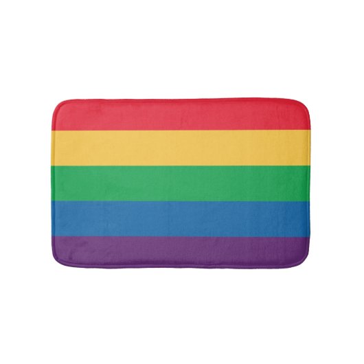 Rainbow Flag Bathroom Mat. Badmat (Voorkant)