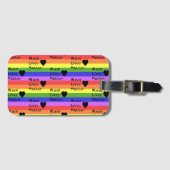 Rainbow Flag Black Lives Matte Text LGBTQ Bagagelabel (Voorkant (horizontaal))