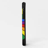 RAINBOW FLAG BUTTON RAYS + uw teken of tekst Case-Mate iPhone Case (Achterkant/links)