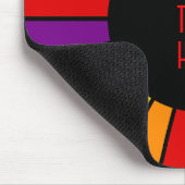 RAINBOW FLAG BUTTON RAYS + uw teken of tekst Muismat (Hoek)