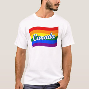 Rainbow Flag Canada Gay Pride LGBTQ T-shirt