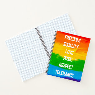 Rainbow Flag Carnet gay lesbien - Pride