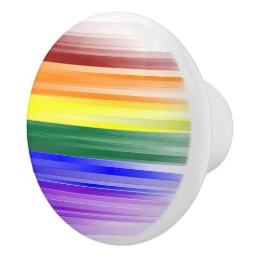 Rainbow Flag Ceramic Knobs Keramische Knop (Rechts)