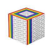 RAINBOW FLAG COLOREN + uw ideeën Kubus (Achter hoekig)