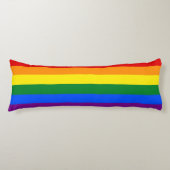 RAINBOW FLAG COLOREN + uw ideeën Lichaamskussen (Voorkant)