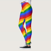 RAINBOW FLAG COLORS strepen + uw ideeën Leggings (Links)