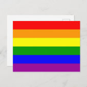 Rainbow Flag Gay Lesbian Pride Briefkaart (Voorkant / Achterkant)