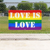 Rainbow Flag Gay Pride LGBT Love Spandoek (Insitu)