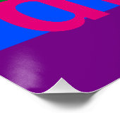 Rainbow Flag Gay Pride LGBTQ Perfect Poster (Hoek)