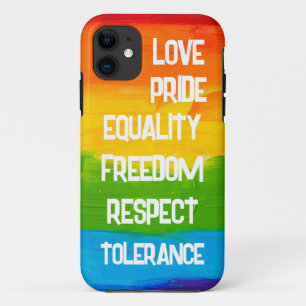 Rainbow Flag Homo Lesbische LHBT iPhone 11 Hoesje