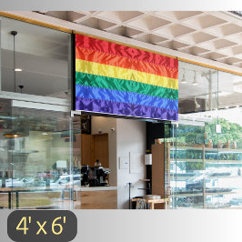 Rainbow Flag LGBTQ Rainbow Stripes Gay Pride LGBT Spandoek