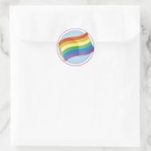 Rainbow Flag Logo Style Stickers (Tas)