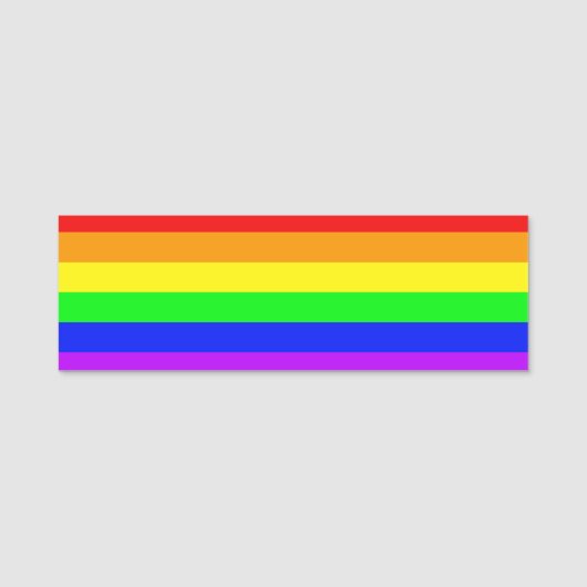 Rainbow Flag Naamplaatje (Voorkant)