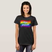 Rainbow Flag New Orleans Gay Pride LGBTQ T-shirt (Voorkant volledig)