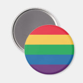 Rainbow Flag Pride Button Magnet Magneet (Voorkant / Achterkant)