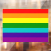 RAINBOW FLAG RAAMSTICKER (Vel 2)