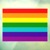 RAINBOW FLAG RAAMSTICKER (Vel 3)