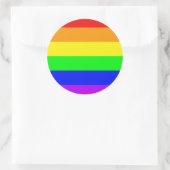 Rainbow Flag Ronde Sticker (Tas)