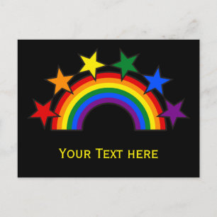 RAINBOW FLAG STARS III + uw ideeën Briefkaart